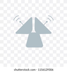 Radar vector icon isolated on transparent background, Radar logo concept