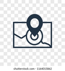 Radar vector icon isolated on transparent background, Radar logo concept