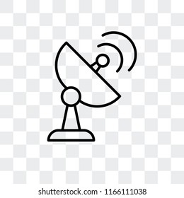 Radar vector icon isolated on transparent background, Radar logo concept