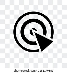 Radar vector icon isolated on transparent background, Radar logo concept