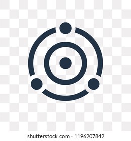Radar vector icon isolated on transparent background, Radar transparency concept can be used web and mobile
