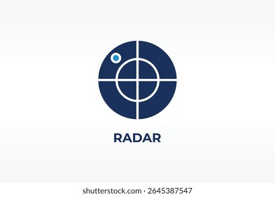 RADAR vector, icon or logo sign isolated symbol illustration