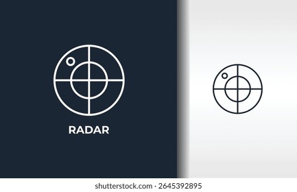 Radar Vector, Icon Or Logo Sign Isolated Symbol Illustration