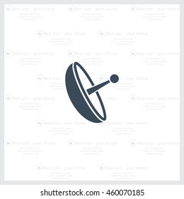 Radar Vector icon satellite dish tv technology.