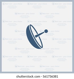 Radar Vector icon satellite dish tv technology.