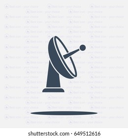 Radar Vector icon satellite dish tv technology.