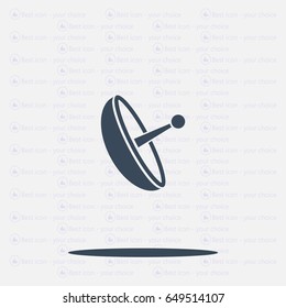 Radar Vector icon satellite dish tv technology.