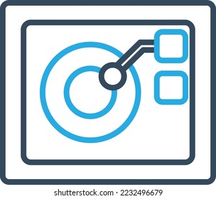 Radar Vector Icon which is suitable for commercial work and easily modify or edit it