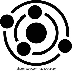 RadarVektorgrafik einzeln auf transparentem Hintergrund. glyph-Vektorsymbole für Konzept- oder Web-Grafiken.