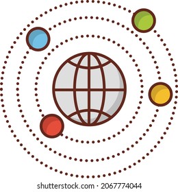 radar Vector illustration on a transparent background. Premium quality symbols.Vector line flat color icon for concept and graphic design.