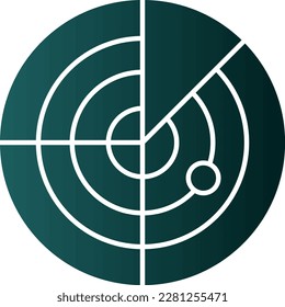 RadarGlyph Gradient Vector Icon Design