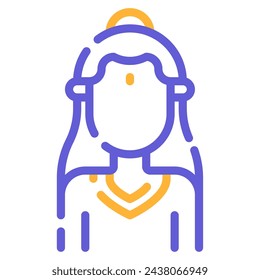 Radha Krishna Icons for web, app, infographic, etc
