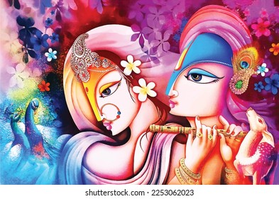 Radhy and krishna New avatar style