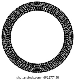 Radial abstract element, abstract geometric motif, element, mandala to use in fashion, web or print illustrations