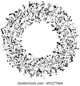 Radial abstract element, abstract geometric motif, element, mandala to use in fashion, web or print illustrations