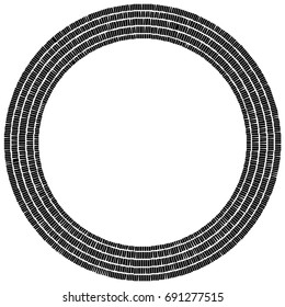 Radial abstract element, abstract geometric motif, element, mandala to use in fashion, web or print illustrations