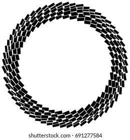 Radial abstract element, abstract geometric motif, element, mandala to use in fashion, web or print illustrations