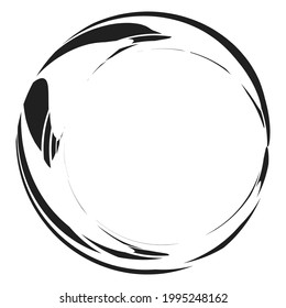 Elemento de desusión de círculo geométrico abstracto radial. Diseño de forma circular