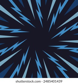 Radial abstract stripes square background