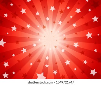Radial background and flying stars