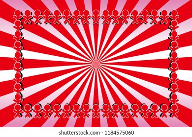 Radial background material Wallpaper, people's bonds, image of unity and cooperation