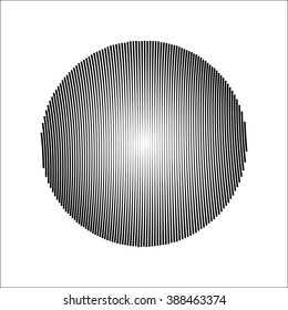 Radial black centered circles tech background 