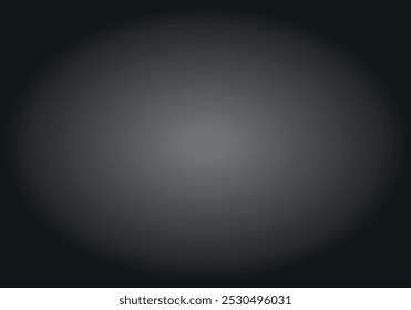 Plano de fundo gradiente preto radial com brilho no centro