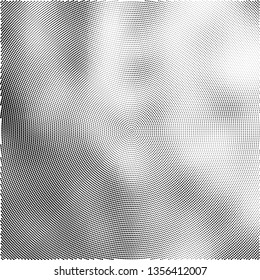 Radial black and white halftone