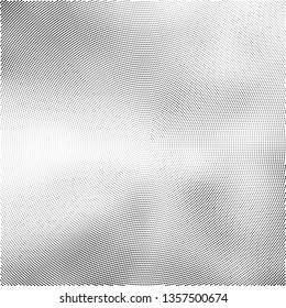 Radial black and white halftone
