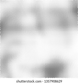Radial black and white halftone