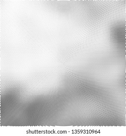 Radial black and white halftone