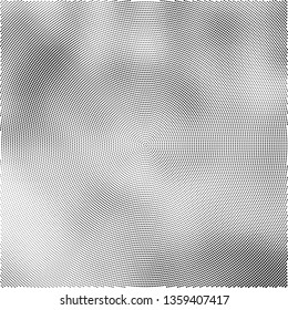Radial black and white halftone