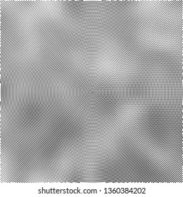 Radial black and white halftone