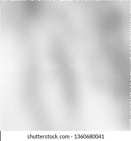 Radial black and white halftone