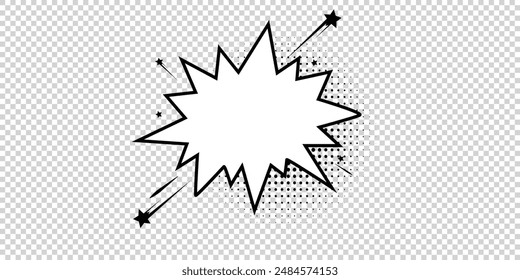 Líneas de velocidad en azul radial para cómics. Fondo de explosión. Ilustración vectorial.