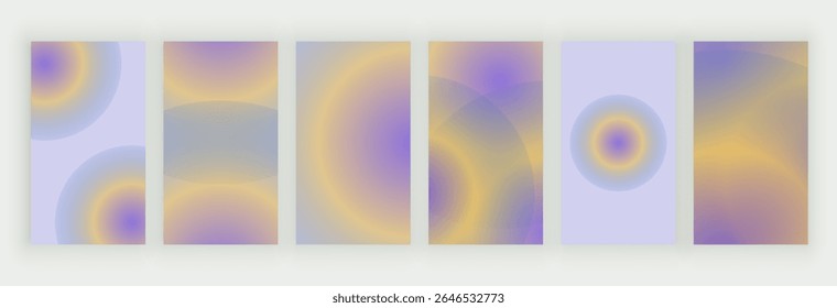 Plano de fundo gradiente de desfoque radial para histórias, mídias sociais, blog pessoal, cartazes. Bandeiras de design estético mínimo de vetor	