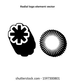 Radial border element for your logo design