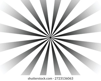 Explosión radial con Vector de patrón de remolino de ondas de gradiente en escala de grises