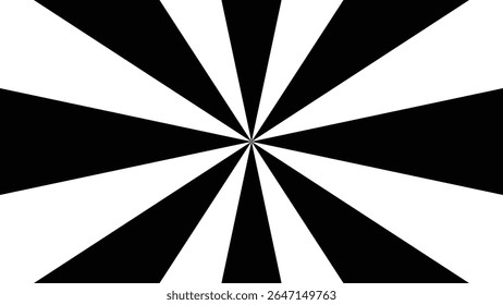 radial burst pattern backgrounds. Suitable for retro designs, poster templates, or optical illusion concepts.