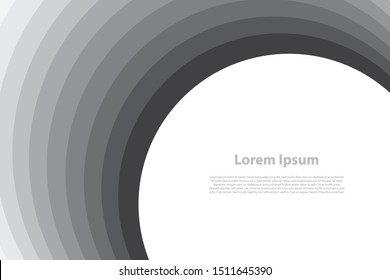 Radial circle gradient abstract.Abstract paper Gradient  background pattern with copy space. Premium Vector