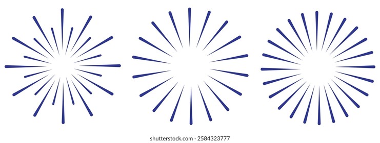 Radial circle lines abstract geometric element. vector illustration eps 888