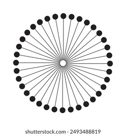 Radial circle lines. Circular lines elements. Symbol of Sun star rays. Flat design elements. Spokes with radiating stripes. Abstract illusion geometric shapes. design eps 10