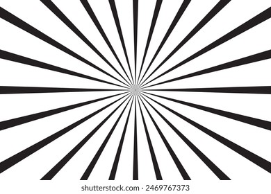 Radial circle lines. Circular radiating lines geometric element. Sun star rays symbol. Abstract geometric shapes. Design element. Vector illustration isolated on white background.