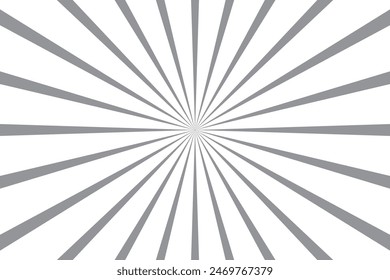 Radial circle lines. Circular radiating lines geometric element. Sun star rays symbol. Abstract geometric shapes. Design element. Vector illustration isolated on white background.