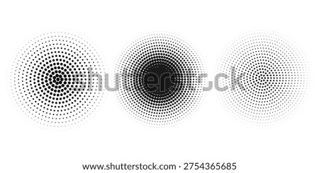 Radial circle lines. Circular radiating lines geometric element. Abstract geometric shapes. Design element. Vector illustration. EPS 10