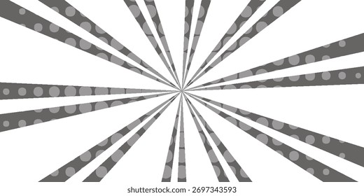 Radial circle lines. Starburst pattern. Comic ray lines. Sunlight effect rays. Abstract fireworks. Concentration lines. Cartoon lightning style. Vector illustration