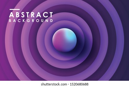 Radial circle purple gradient abstract geometric background