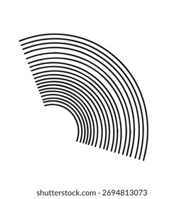 Radial Circle Wave Abstract Sound Icon