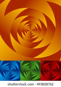 Radial circles abstract background. Spiral, vortex geometric pattern