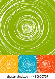 Radial circles abstract background. Spiral, vortex geometric pattern